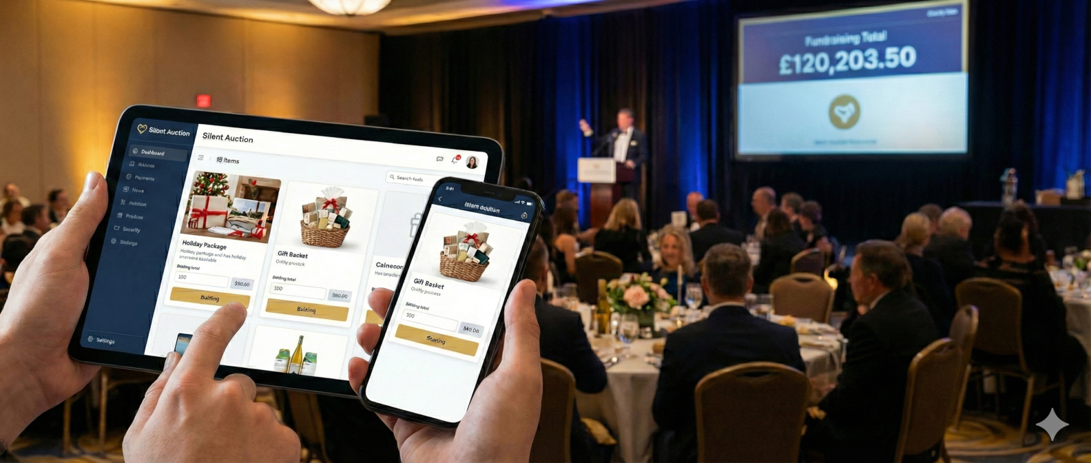 The Generosity Works platform dashboard during an event
