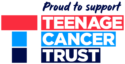 Proud to support Teenage Cancer Trust